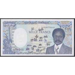 Габон 1000 франков 01.01.1987 год (Gabonaise 1000 francs 01.01.1987) P 10a(2): UNC