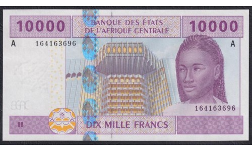 Габон 10000 франков 2002 (Gabonaise 10000 francs 2002) P 410Aa: UNC