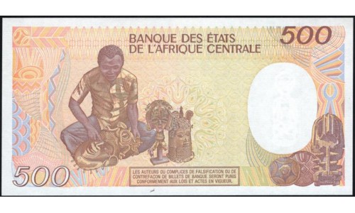 Габон 500 франков 1985 (Gabonaise 500 francs 1985) P 8 : UNC