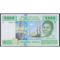 Габон 5000 франков 2002 (Gabonaise 5000 francs 2002) P 409Ab: UNC