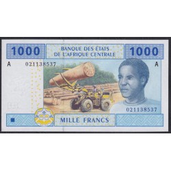 Габон 1000 франков 2002 (Gabonaise 1000 francs 2002) P 407Aa UNC