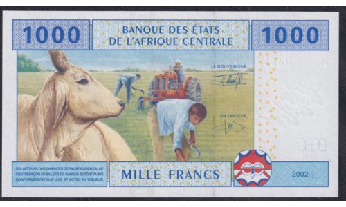 Габон 1000 франков 2002 (Gabonaise 1000 francs 2002) P 407Aa UNC