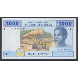 Габон 1000 франков 2002 (Gabonaise 1000 francs 2002) P 407Ac: UNC