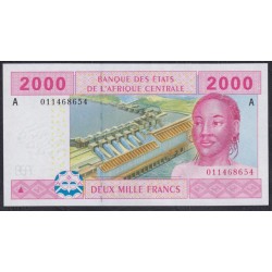 Габон 2000 франков 2002 (Gabonaise 2000 francs 2002) P 408Aa: UNC