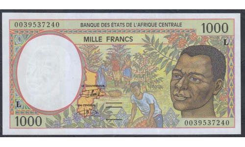 Габон 1000 франков 2000 (Gabonaise 1000 francs 2000) P 402L : UNC