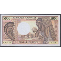 Габон 5000 франков ND (1984 - 1991 г.г.) (Gabonaise 5000 francs ND (1984 - 1991g.)) P6a:Unc