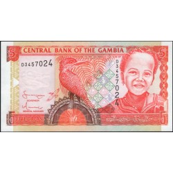 Гамбия 5 даласи (2001-2005) (Gambia 5 dalasis (2001-2005)) P 20с : UNC