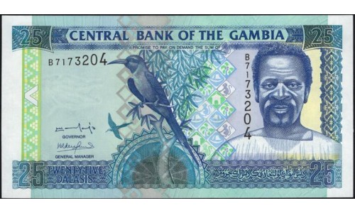 Гамбия 25 даласи (2001-2005) (Gambia 25 dalasis (2001-2005)) P 22а: UNC