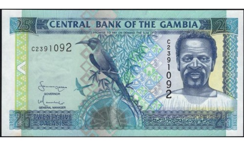 Гамбия 25 даласи (2001-2005) (Gambia 25 dalasis (2001-2005)) P 22c: UNC