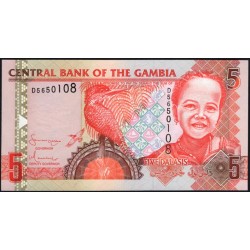 Гамбия 5 даласи (2006-2014) (Gambia 5 dalasis (2006-2014)) P 25a : UNC