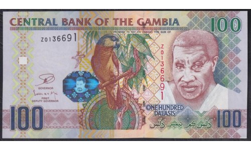 Гамбия 100 даласи (2006-2013) Замещение (Gambia 100 dalasis (2006-2013) Replacement) P 29c(z) : UNC