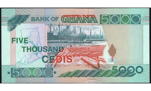 Гана 5000 седи 1998 (Ghana 5000 cedis 1998) P 34с : UNC