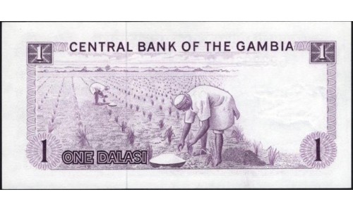 Гамбия 1 даласи (1971-87) (Gambia 1 dalasi (1971-87)) P 4d : UNC