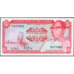 Гамбия 5 даласи (1972-86) (Gambia 5 dalasis (1972-86)) P 5c : UNC