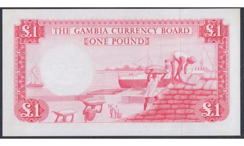 Гамбия 1 фунт (1965-70) (Gambia 1 pound (1965 -70)) P 2: UNC