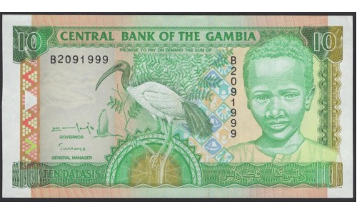 Гамбия 10 даласи (1996) (Gambia 10 dalasis (1996)) P 17a : UNC