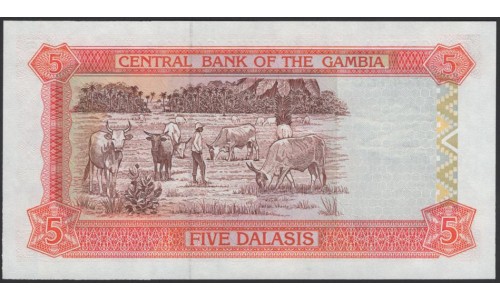 Гамбия 5 даласи (2001-2005) (Gambia 5 dalasis (2001-2005)) P 20a : UNC
