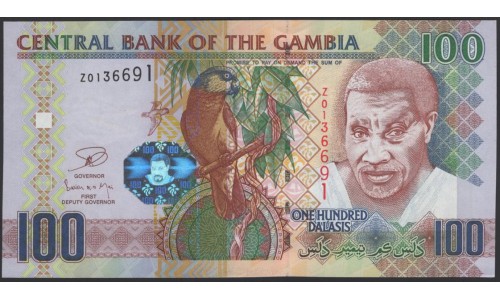 Гамбия 100 даласи (2006-2013) Замещение (Gambia 100 dalasis (2006-2013) Replacement) P 29c(z) : UNC