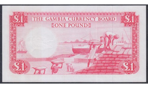 Гамбия 1 фунт (1965-70) (Gambia 1 pound (1965 -70)) P 2: UNC