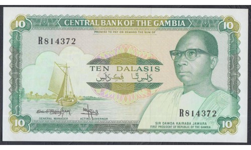 Гамбия 10 даласи (1987-90) (Gambia 10 dalasis (1987-90)) P 10b: UNC--