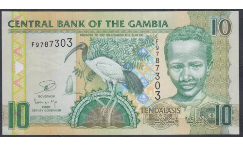 Гамбия 10 даласи (2006-2013) (Gambia 10 dalasis (2006-2013)) P 26c: UNC