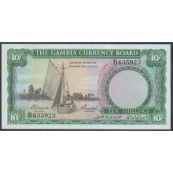 Гамбия 10 шиллингов (1965-70) (Gambia 10 shillings (1965 -70)) P 1: UNC