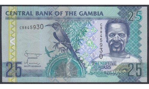 Гамбия 25 даласи (2006-2013) (Gambia 25 dalasis (2006-2013)) P 27c: UNC