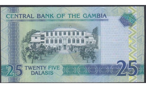 Гамбия 25 даласи (2006-2013) (Gambia 25 dalasis (2006-2013)) P 27c: UNC