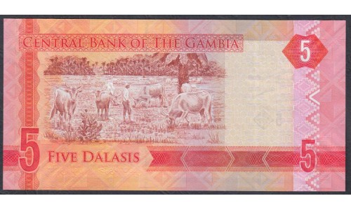 Гамбия 5 даласи (2015) (Gambia 5 dalasis (2015)) P 31: UNC