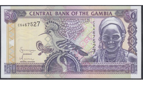 Гамбия 50 даласи ND ( 2001 год) (Gambia 50 dalasis ND (2001)) P 23c: UNC