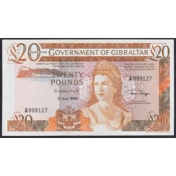 Гибралтар 20 фунтов 1986 (Gibraltar 20 pounds 1986) P 23c : Unc