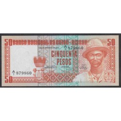 Гвинея - Биссау 50 песо 1983 года, Редкие (GUINE-BISSAU 50 pesos 1983) P 5: UNC