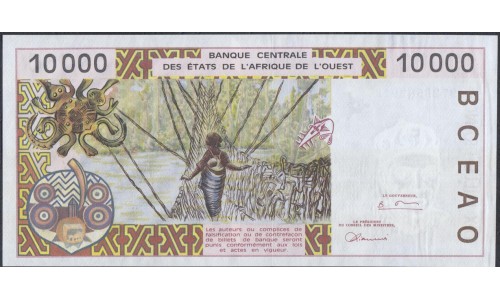 Западные Африканские Штаты (Гвинея - Биссау) 10000 франков (1997) (West African States (GUINE-BISSAU) 10000 francs (1997)) P 914S: UNC--
