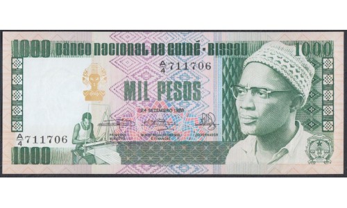 Гвинея - Биссау 1000 песо 1978 год (GUINE-BISSAU 1000 pesos 1978) P 8b: UNC