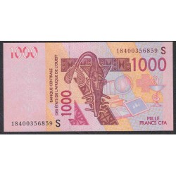 Западные Африканские Штаты (Гвинея - Биссау) 1000 франков 2018 года (West African States (GUINE-BISSAU) 1000 francs 2018) P915Sr: UNC