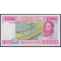 Гвинея Экваториальная  2000 франков 2002 (Equatorial Guinea 2000 francs 2002) P 508Fс: UNC 
