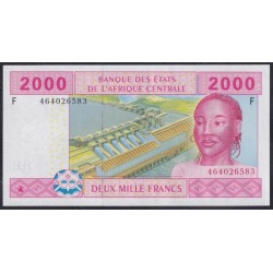 Гвинея Экваториальная  2000 франков 2002 (Equatorial Guinea 2000 francs 2002) P 508Fс: UNC 