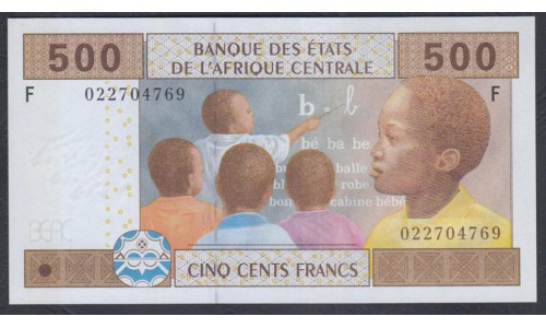 Гвинея Экваториальная  500 франков 2002 (Equatorial Guinea 2000 francs 2002) P 506Fa: UNC