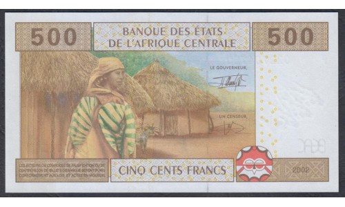 Гвинея Экваториальная  500 франков 2002 (Equatorial Guinea 2000 francs 2002) P 506Fa: UNC