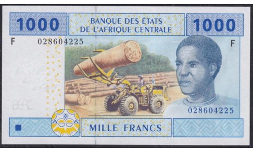 Гвинея Экваториальная  1000 франков 2002 (Equatorial Guinea 1000 francs 2002) P 507Fa: UNC 