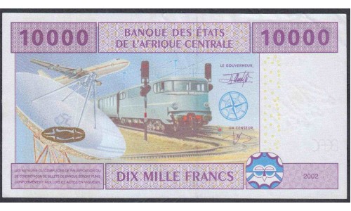 Центральные Африканские Государства (Экваториальная Гвинея) 10000 франков 2002 года (Central African States (Equatorial Guinea) 10000 francs 2002) P 510Fa: UNC-