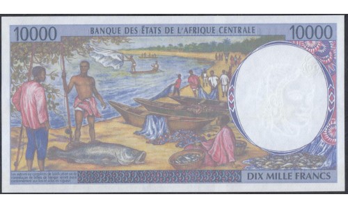 Центральные Африканские Государства (Экваториальная Гвинея) 10000 франков (2000) (Central African States (Equatorial Guinea) 10000 francs (2000)) P 505Nf : UNC
