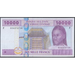 Центральные Африканские Государства (Экваториальная Гвинея) 10000 франков 2002 года (Central African States (Equatorial Guinea) 10000 francs 2002) P 510Fa: UNC 