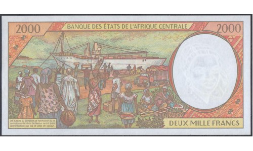 Центральные Африканские Государства (Экваториальная Гвинея) 2000 франков (2000) (Central African States (Equatorial Guinea) 2000 francs (2000)) P 503Ng: UNC 