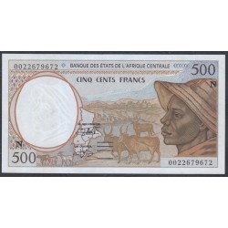 Центральные Африканские Государства (Экваториальная Гвинея) 500 франков (2000) (Central African States (Equatorial Guinea) 500 francs (2000)) P 501Ng: UNC