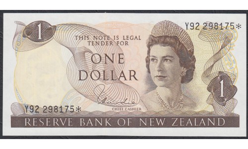 Новая Зеландия 1 доллар 1977-81 год, серия замещения (New Zealand 1 dollar 1977-81, REPLACEMENT) P 163d: UNC 