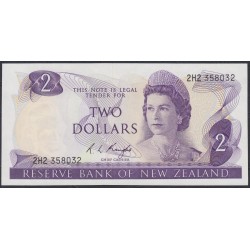 Новая Зеландия 2 доллара 1975-77 год (New Zealand 2 dollars 1975-77) P 164c: UNC 
