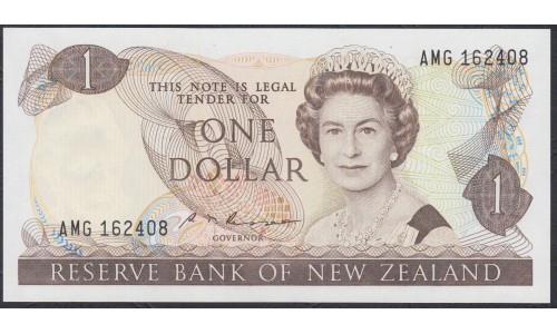 Новая Зеландия 1 доллар 1985-89 год (New Zealand 1 dollar 1985-89) P 169b: UNC