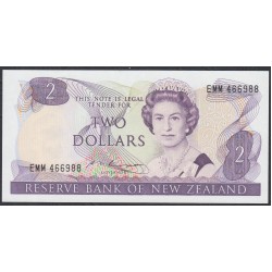 Новая Зеландия 2 доллара 1985-89 год (New Zealand 2 dollars 1985-89) P 170b: UNC
