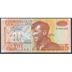 Новая Зеландия 5 долларов 1992 год (New Zealand 5 dollars 1992) P 177a: UNC